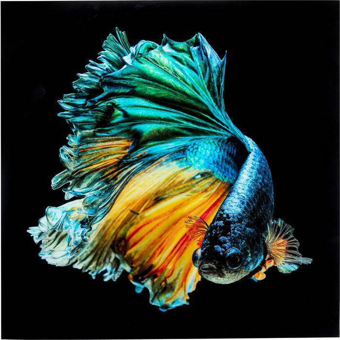 Glass Picture Aqua Queen 100x100 by DEKOR