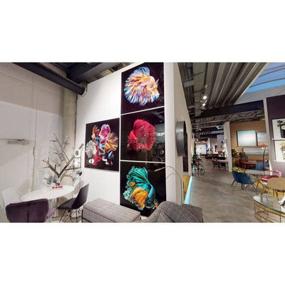 Glass Picture Aqua Queen 100x100
