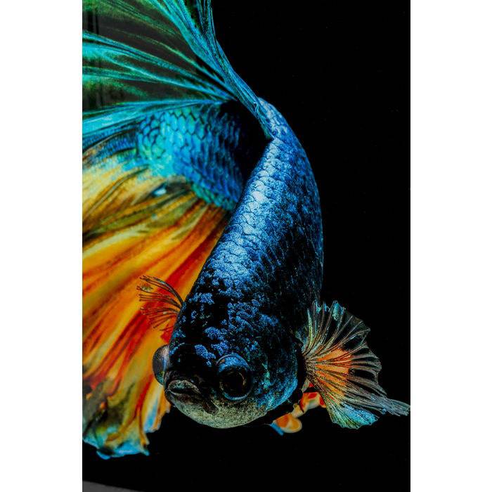 Glass Picture Aqua Queen 100x100