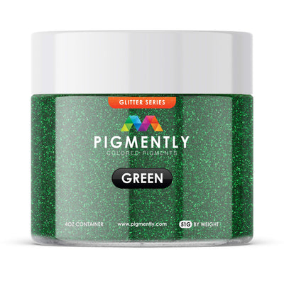 Green Glitter Epoxy Powder Pigment for resin crafts and epoxy projects