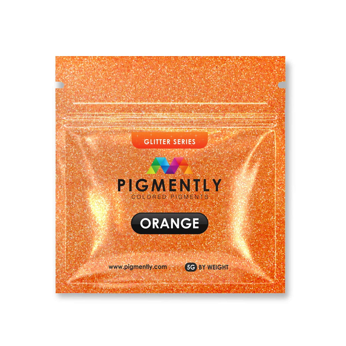 Orange glitter epoxy mica powder pigment for resin crafts