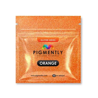 Orange glitter epoxy mica powder pigment for resin crafts
