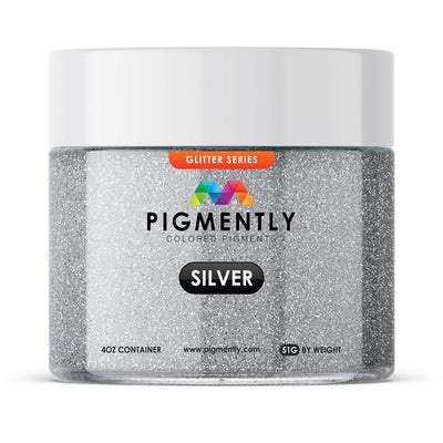 Silver Glitter Epoxy Powder Pigment for resin crafts and epoxy projects