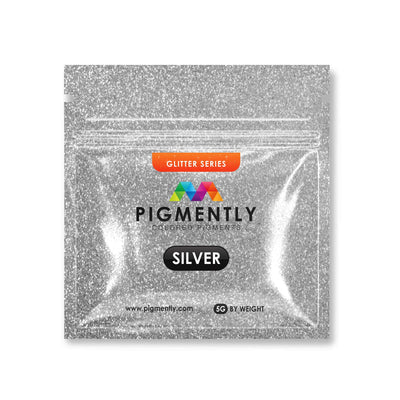 Silver Glitter Epoxy Powder Pigment for resin crafts and epoxy projects