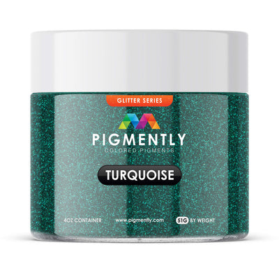 Turquoise glitter epoxy mica powder pigment for resin crafts