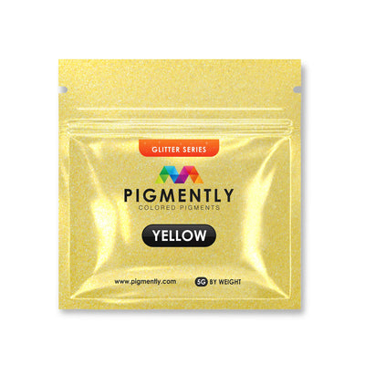 Yellow Glitter Epoxy Powder Pigment for resin crafts