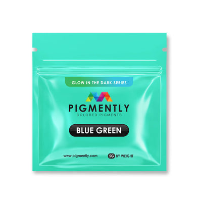 Blue and green glow in the dark epoxy powder pigment for resin crafts