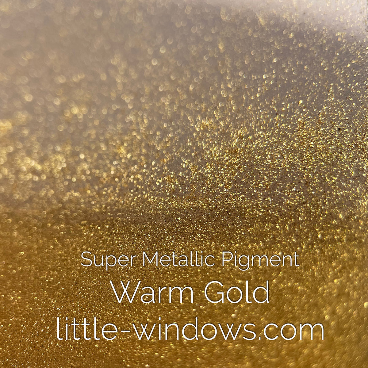 Super Metallic Pigment - Warm Gold 25g by weight detail image - Resin Society