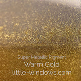 Super Metallic Pigment - Warm Gold 25g by weight detail image - Resin Society