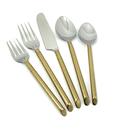 Vibhsa Stainless Steel Gold Flatware set of 20 pieces by Vibhsa - product image 4 for Resin Society