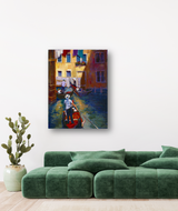 Gondoleers Artist Enhanced Canvas Print by John Beard Collection - product image 2 for Resin Society