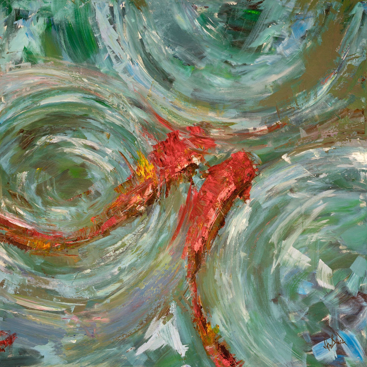 Good Fortune II Artist Enhanced Canvas Print by John Beard Collection - main product image for Resin Society