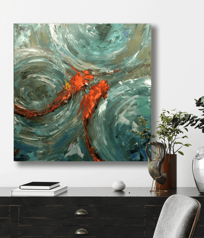Good Fortune II 30x30 Artist Enhanced Canvas Print
