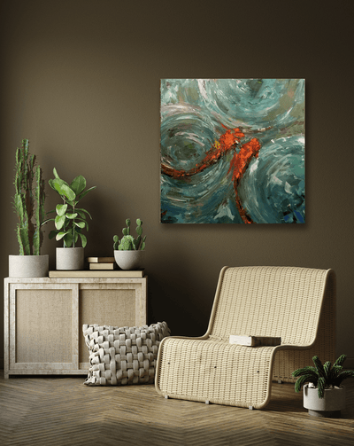 Good Fortune II 30x30 Artist Enhanced Canvas Print