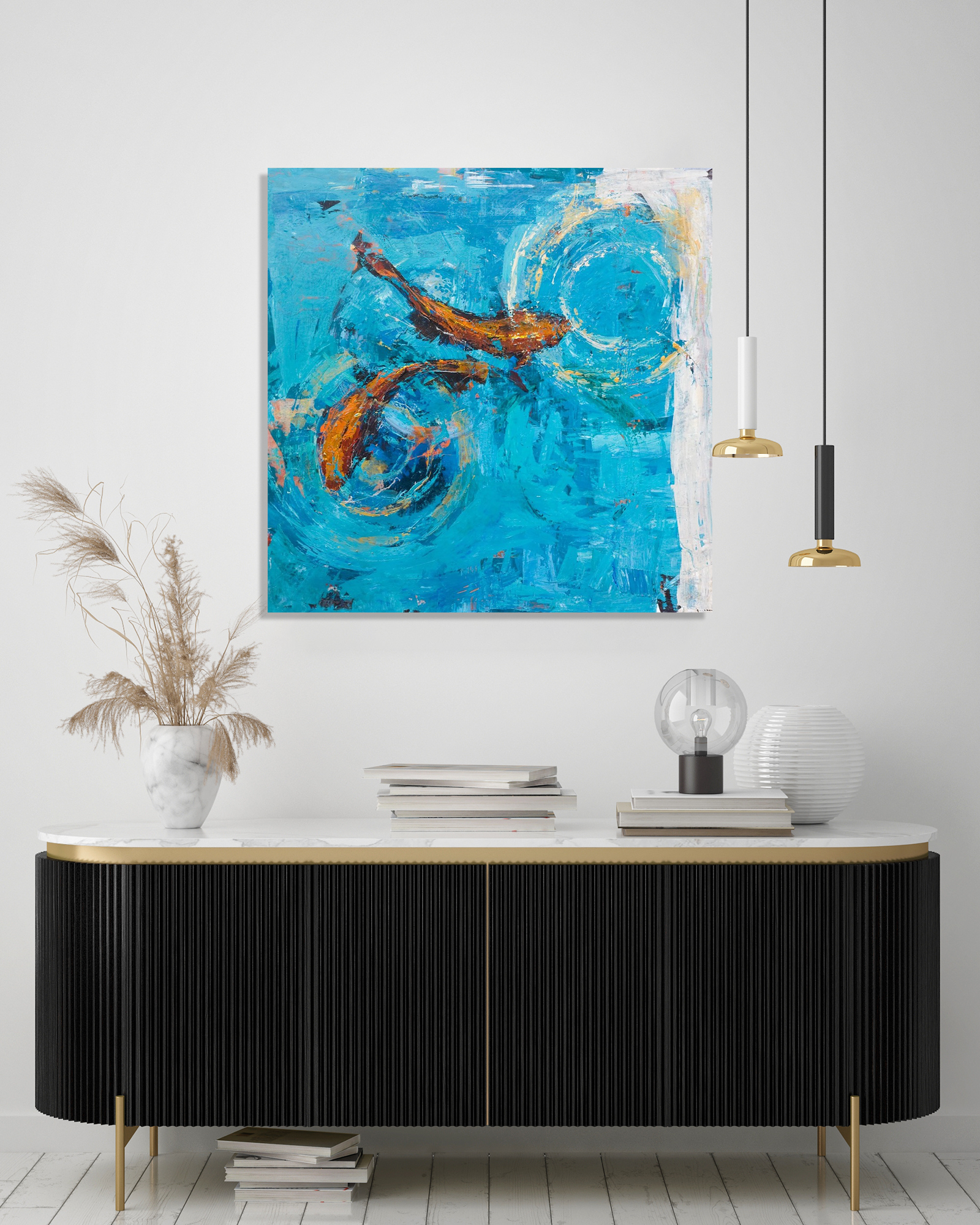 Good Fortune III Artist Enhanced Canvas Print by John Beard Collection - product image 2 for Resin Society