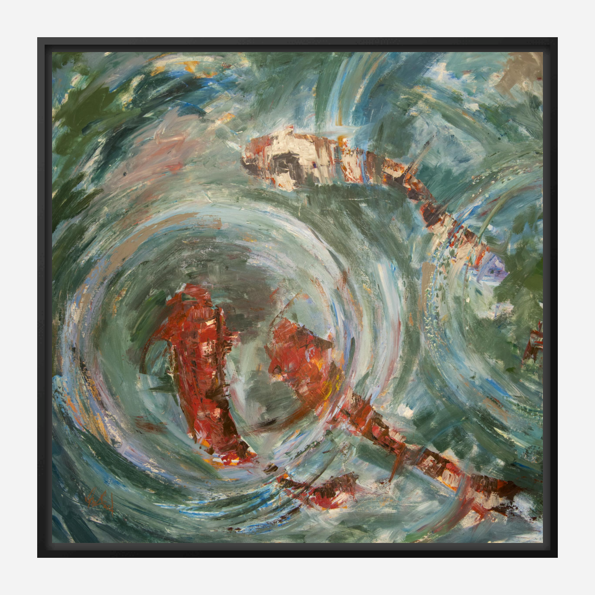 Good Fortune I Artist Enhanced Canvas Print by John Beard Collection - product image 7 for Resin Society