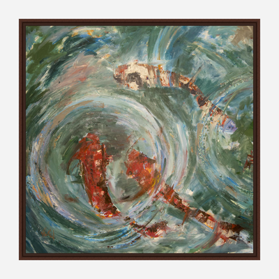 Good Fortune I Artist Enhanced Canvas Print by John Beard Collection - product image 5 for Resin Society