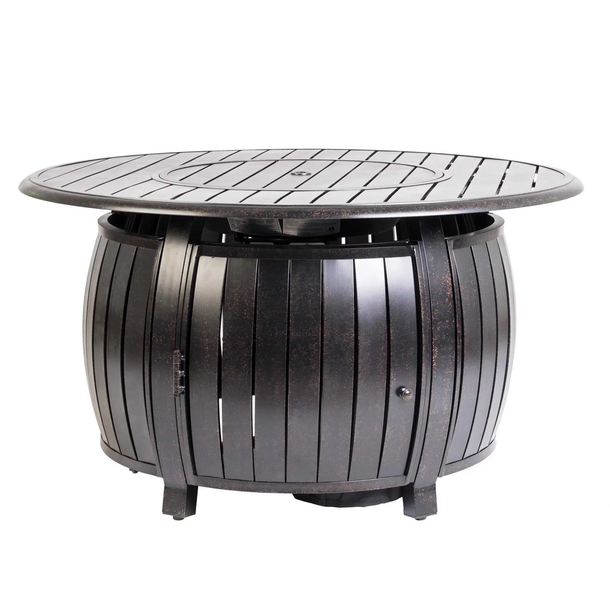 Grand Cooper 44" Round Aluminum Convertible Gas Fire Pit Table by Fire Sense/Balkene Home - main product image for Resin Society