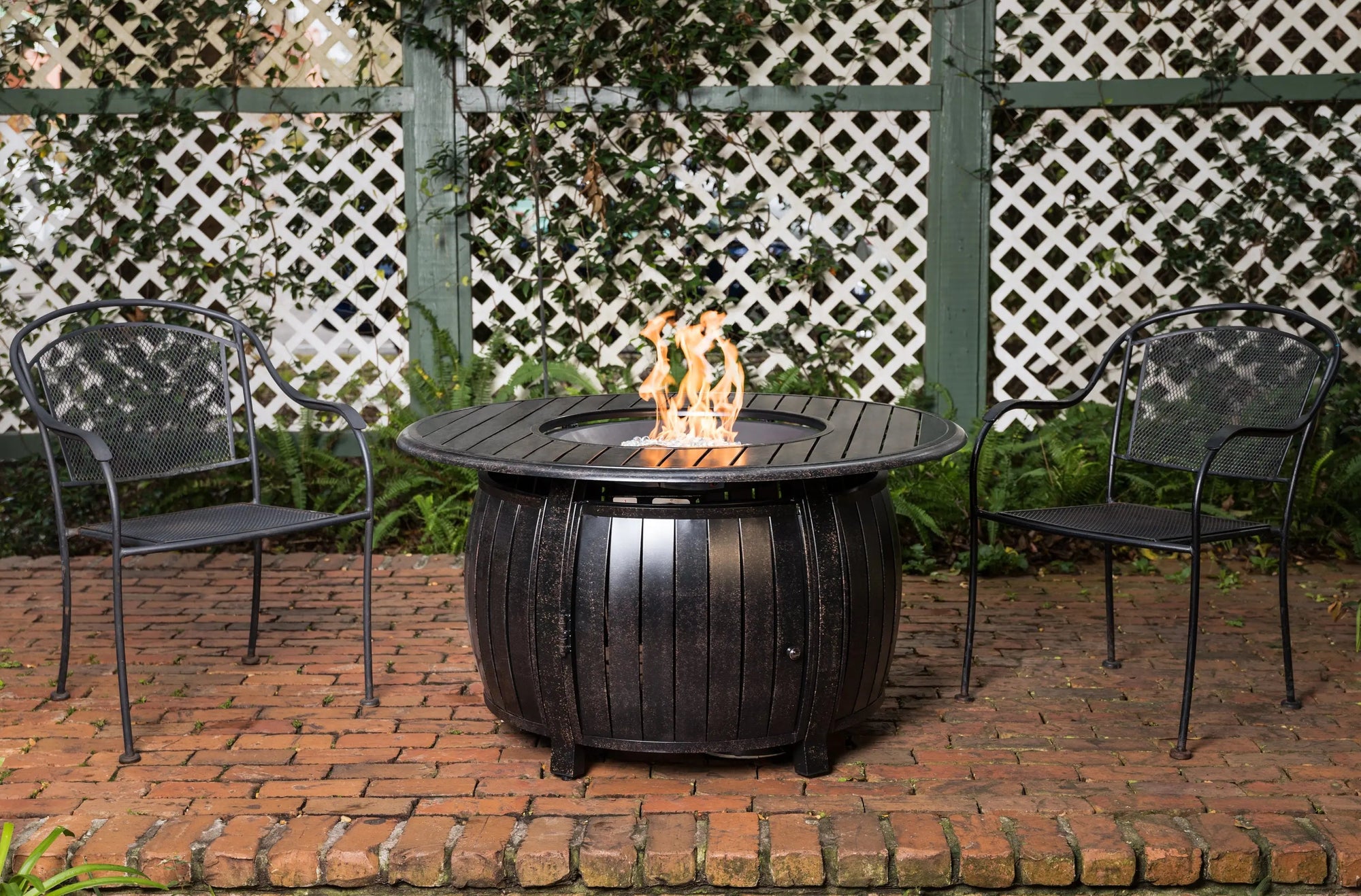Grand Cooper 44" Round Aluminum Convertible Gas Fire Pit Table by Fire Sense/Balkene Home - product image 3 for Resin Society