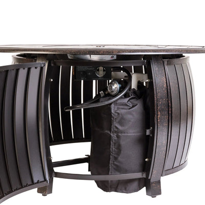Grand Cooper 44" Round Aluminum Convertible Gas Fire Pit Table by Fire Sense/Balkene Home - product image 5 for Resin Society