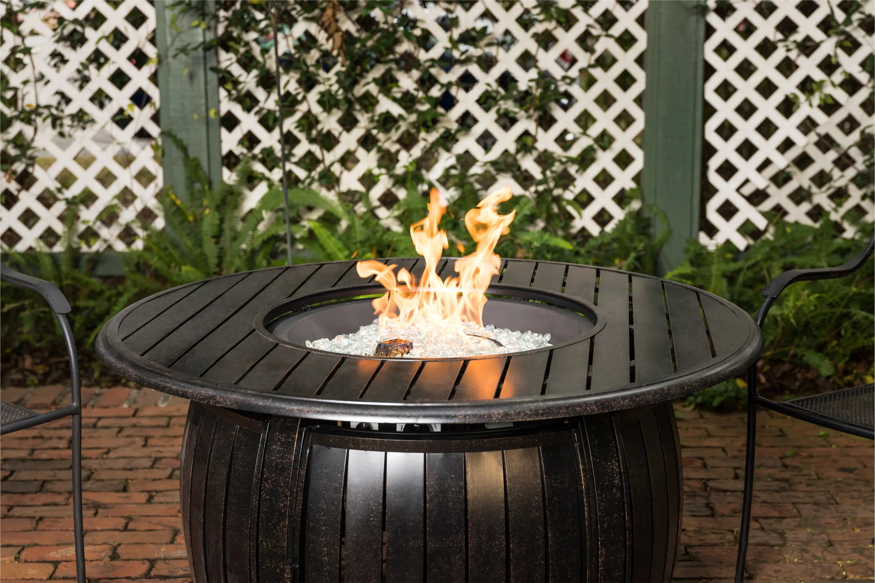 Grand Cooper 44" Round Aluminum Convertible Gas Fire Pit Table by Fire Sense/Balkene Home - product image 6 for Resin Society