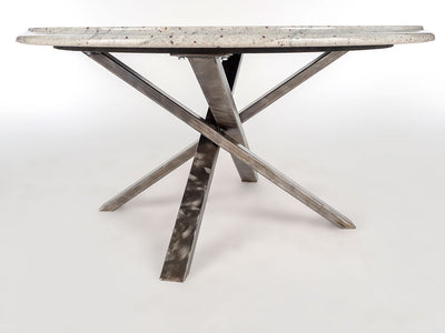 Round Granite Table with Cross Base by Enrico Bartolini - product image 2 for Resin Society