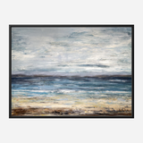 Gray Skies 40x60 Artist Enhanced Canvas Print Black Float Frame by John Beard Collection - main product image for Resin Society