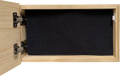 American Flag Decorative & Secure Wall-Mounted Gun Cabinet (Gray) by Bellewood Designs - product image 8 for Resin Society
