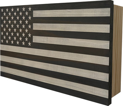 American Flag Decorative & Secure Wall-Mounted Gun Cabinet by Bellewood Designs - product image 8 for Resin Society