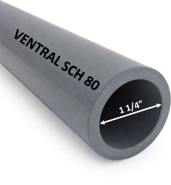 VENTRAL Schedule 80 PVC Pipe - 1/4 in. by VELOCITY® - main product image for Resin Society