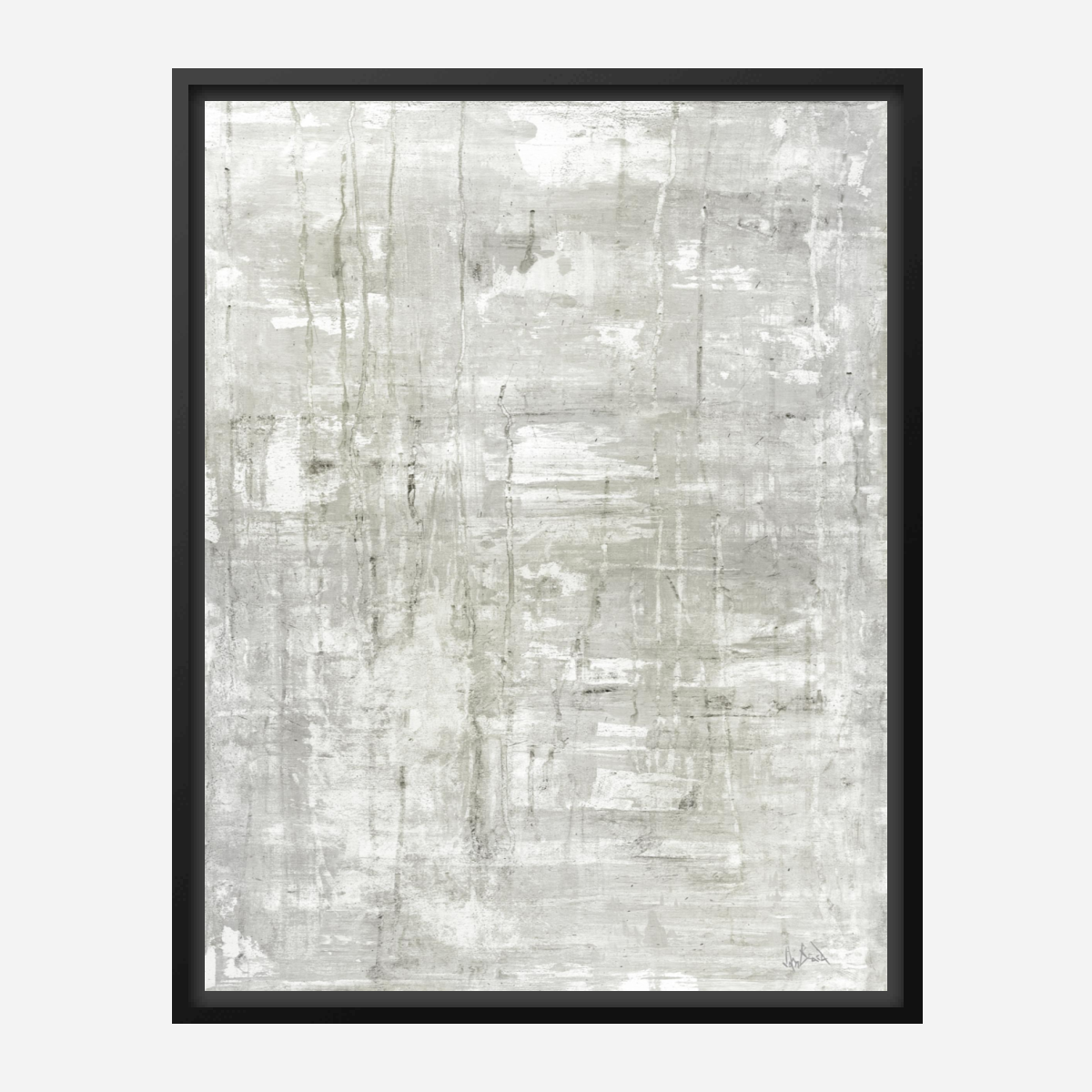 Gray on White I Artist Enhanced Canvas Print by John Beard Collection - product image 7 for Resin Society