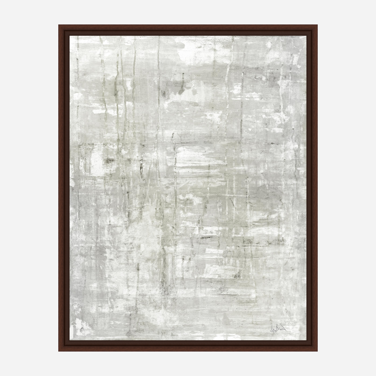 Gray on White I Artist Enhanced Canvas Print by John Beard Collection - product image 5 for Resin Society