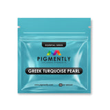Greek Turquoise Pearl Epoxy Powder Pigment in vibrant turquoise pearl color for resin crafts