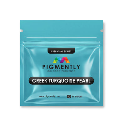Greek Turquoise Pearl Epoxy Powder Pigment in vibrant turquoise pearl color for resin crafts