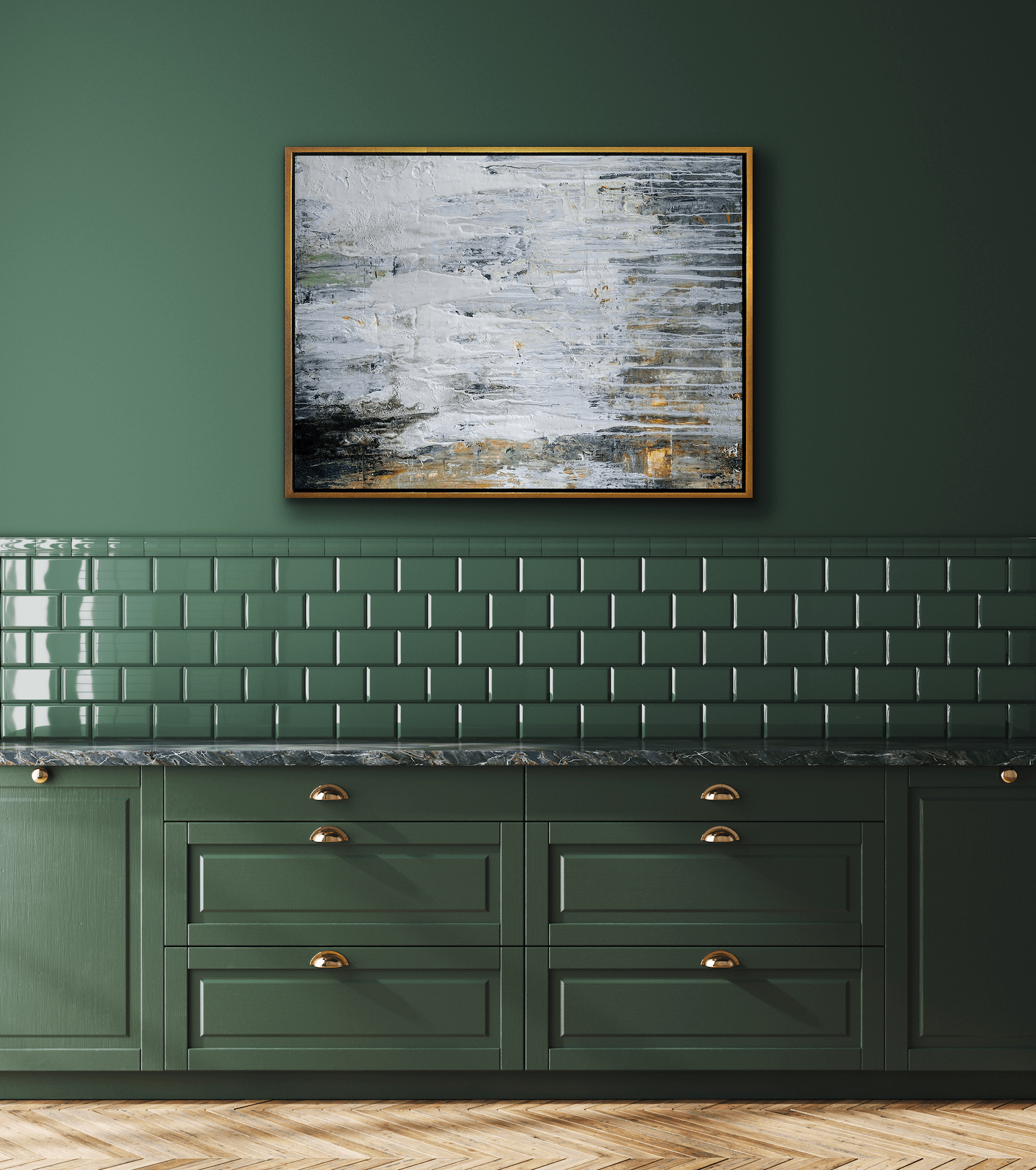 Green Envy I Artist Enhanced Canvas Print by John Beard Collection - product image 3 for Resin Society