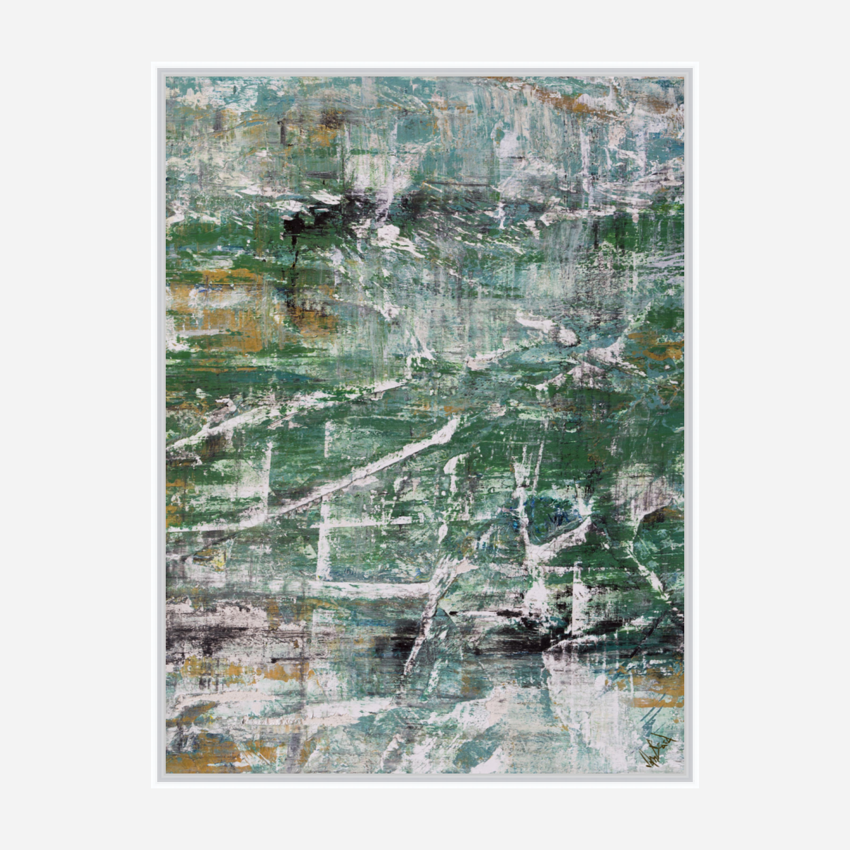 Green Goddess II Artist Enhanced Canvas Print by John Beard Collection - product image 6 for Resin Society