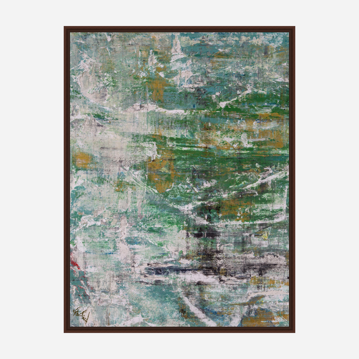 Green Goddess I Artist Enhanced Canvas Print by John Beard Collection - product image 5 for Resin Society