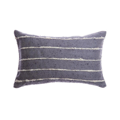 Slate Raw Silk Pillow by Homelosophy