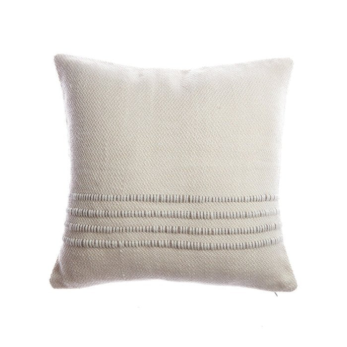 Merino Wool Striped Throw Pillow by Homelosophy