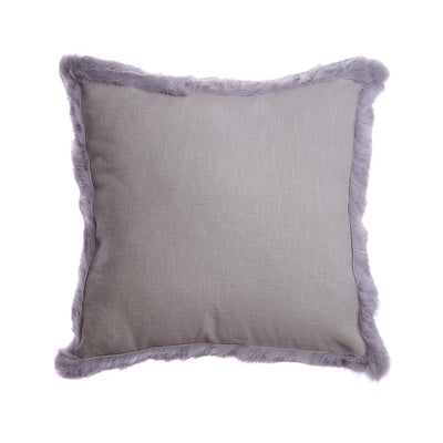 Grey Trim Rabbit Pillow by Homelosophy