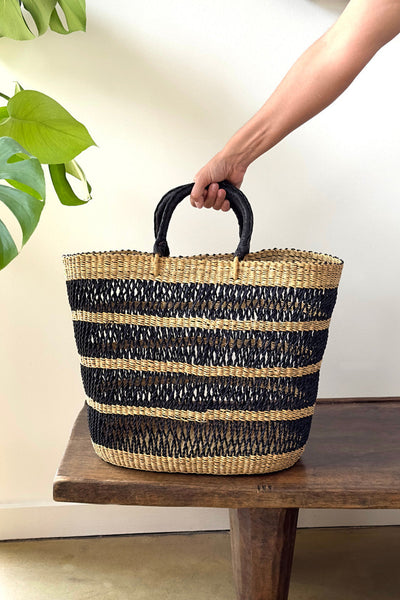 Breezy Tote - Natural & Black by Mbare Ltd - product image 3 for Resin Society