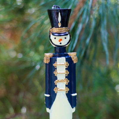 Handpainted Navy Blue Royal Guard Candle - Pack of 2 by Ro'Table - product image 3 for Resin Society