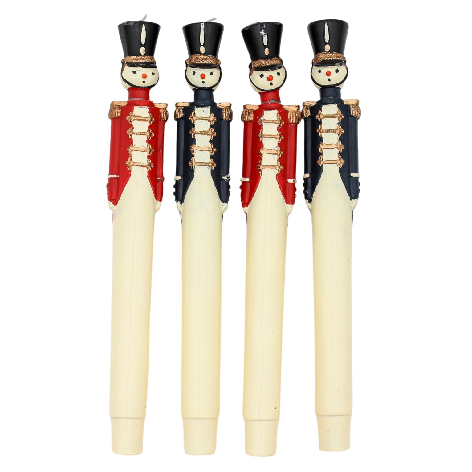 20 Handpainted Red Royal Guard Candles – Case of 10 Packs