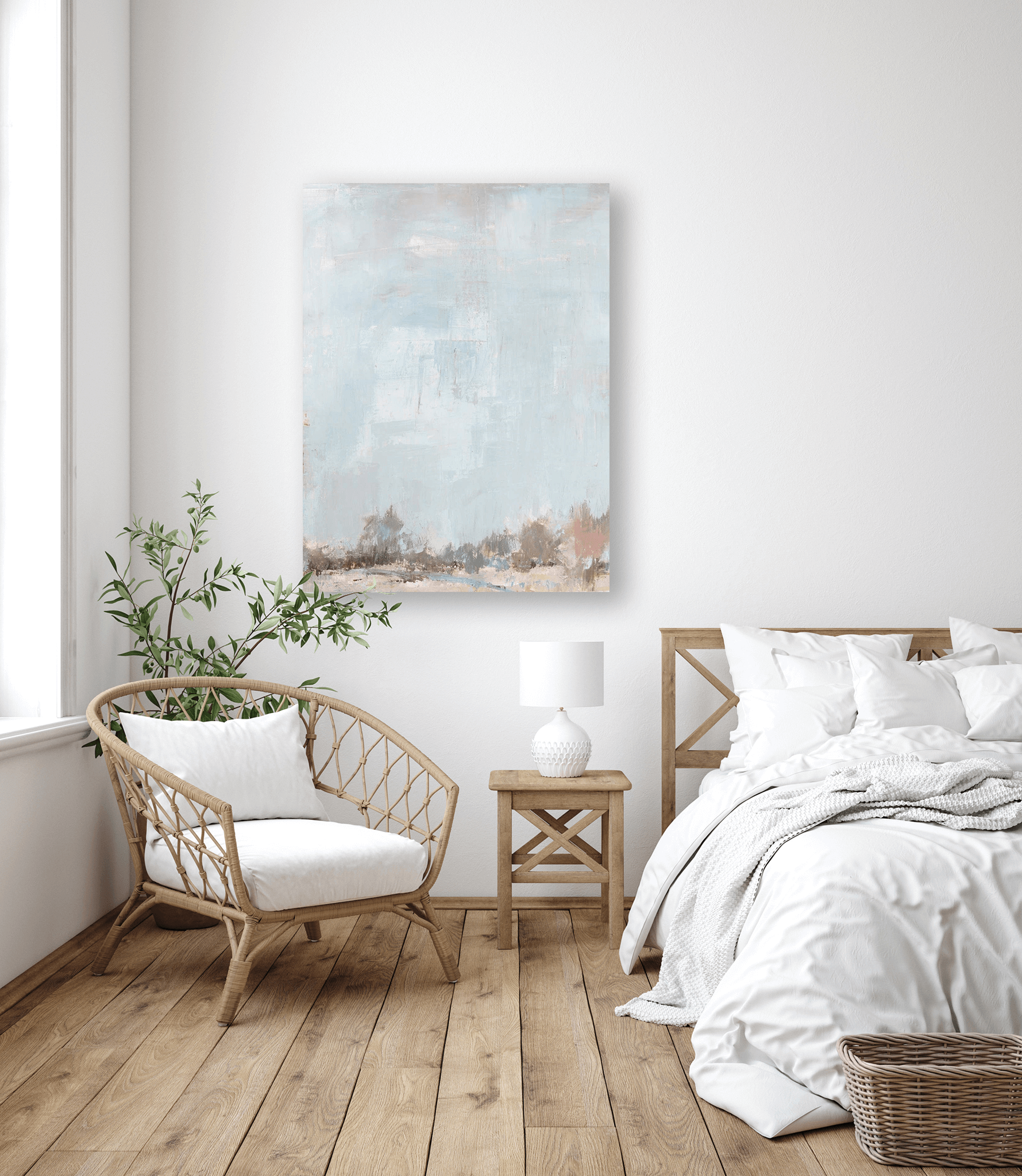 Happy Trees Artist Enhanced Canvas Print by John Beard Collection - product image 2 for Resin Society