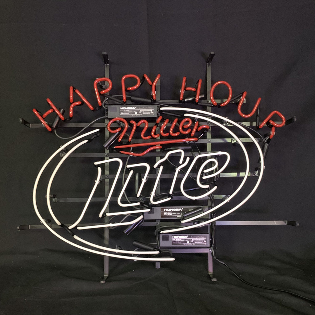 Happy Hours Miller Lite Beer Neon Sign Light by Neon Signs Land - product image 4 for Resin Society