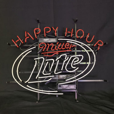 Happy Hours Miller Lite Beer Neon Sign Light by Neon Signs Land - product image 4 for Resin Society