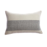 Black Band Woven Pillow by Homelosophy
