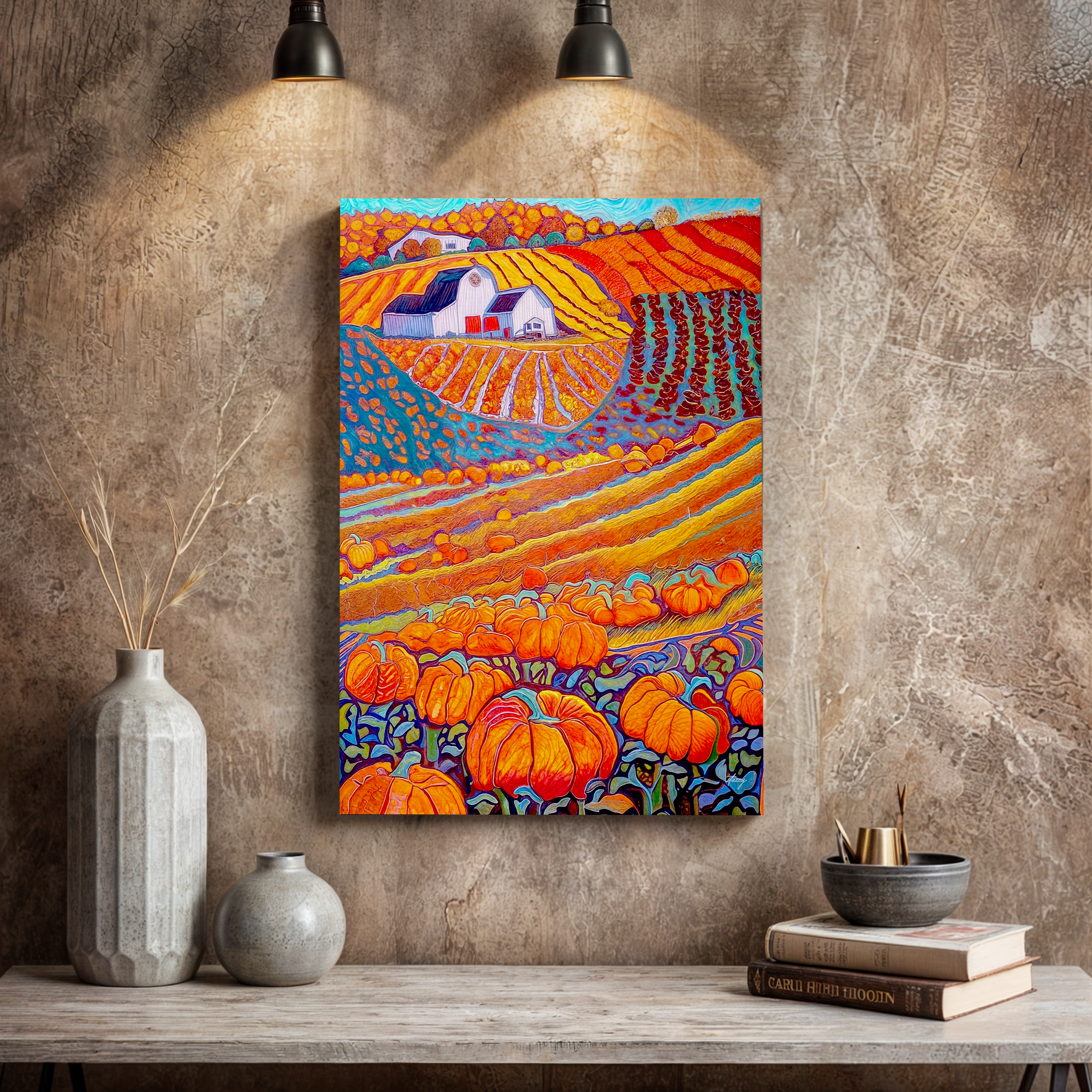 Canvas Print: "Harvest Hues" by Tailored Canvases - product image 2 for Resin Society
