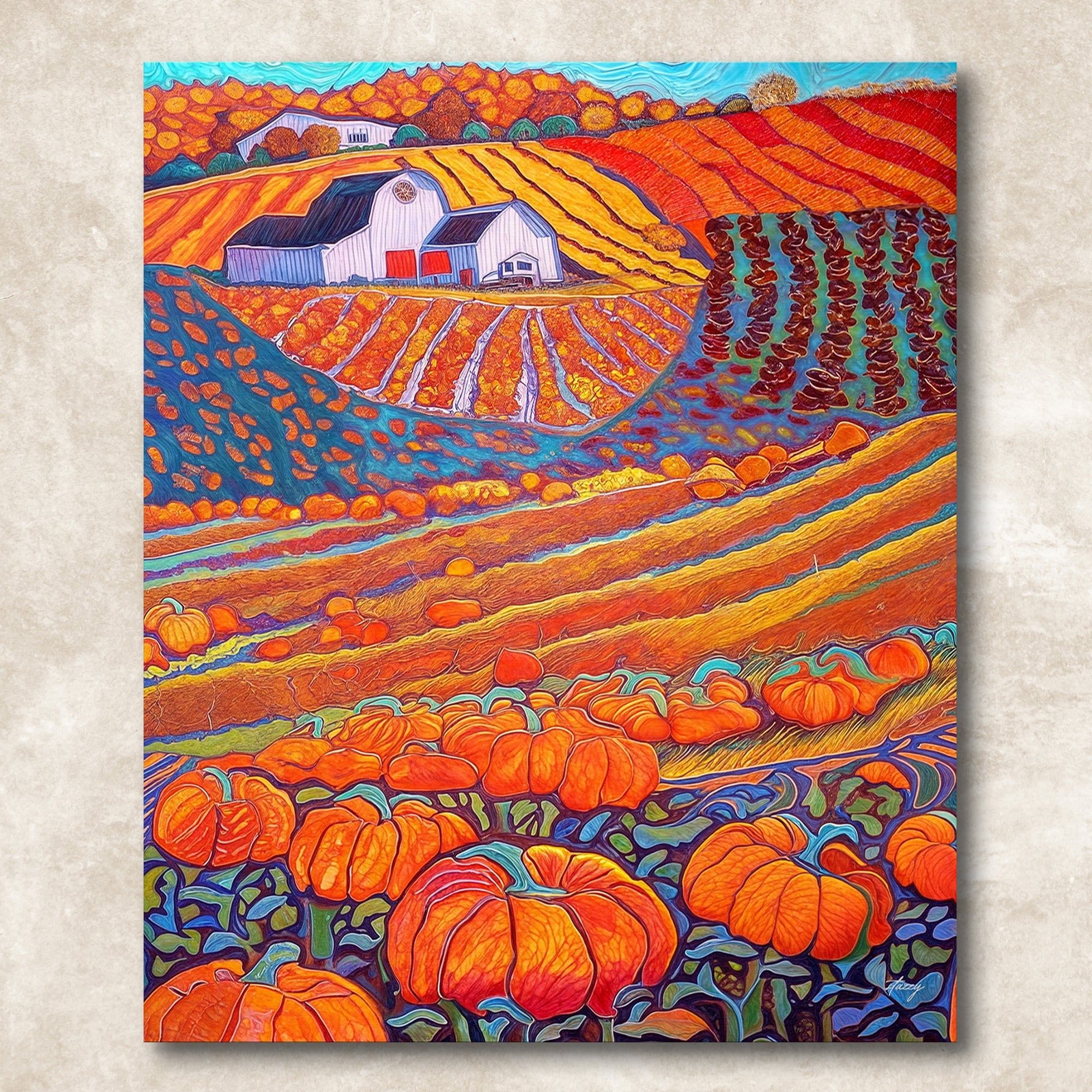 Canvas Print: "Harvest Hues" by Tailored Canvases - product image 4 for Resin Society