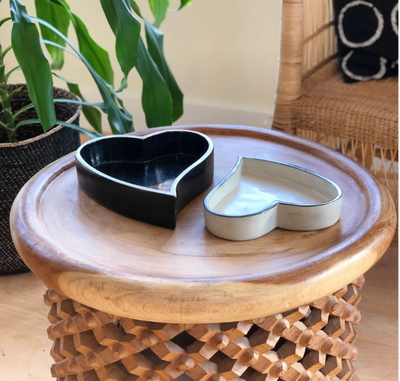 Heart Bowls Black + White by Mbare Ltd - product image 2 for Resin Society